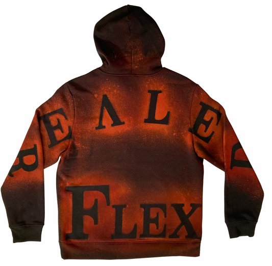 Hell-Fire Red and Black Zip-up Hoodie